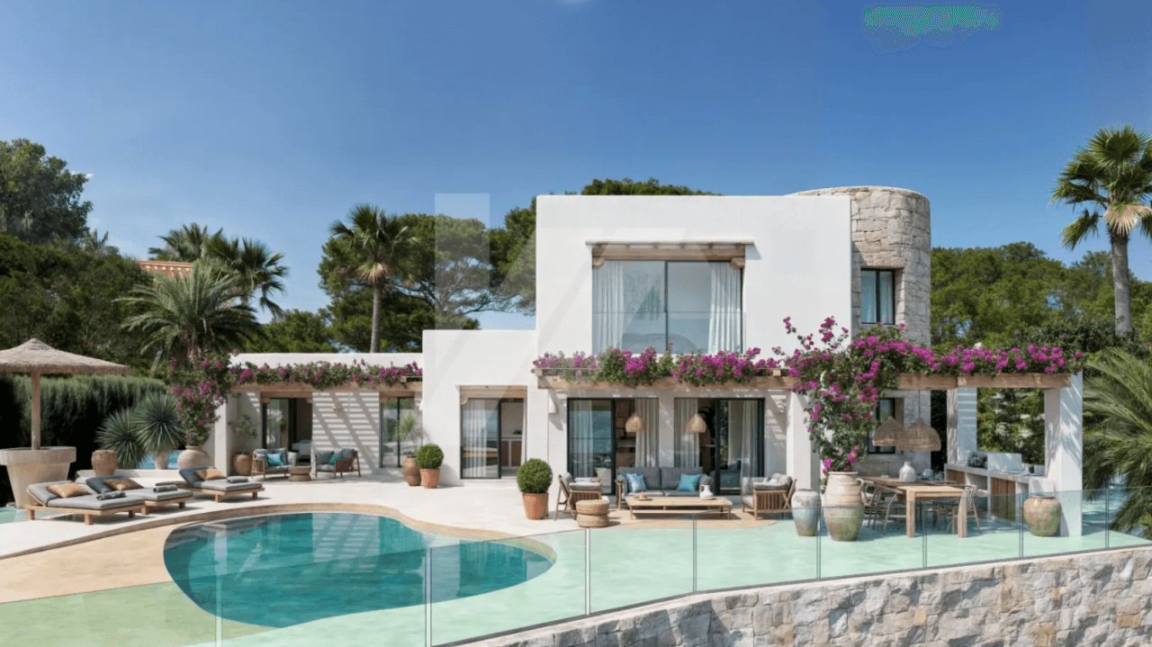 Villa con vista panorámicas al mar en venta en Moraira, Costa Blanca.